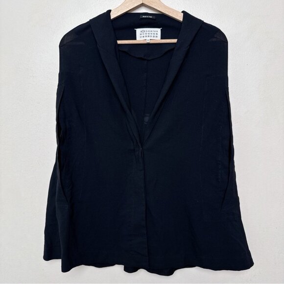 Maison Martin Margiela EUR 38 Shawl Collar Lagenlook Black Vest - Picture 4 of 14